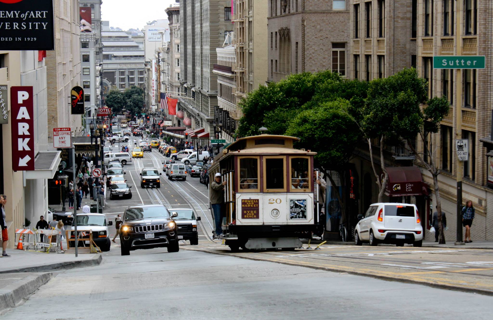 bondinho em San Francisco