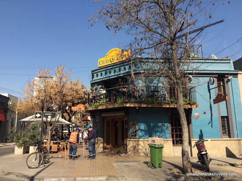 Restaurante na Calle Constituición em Santiago no Chile