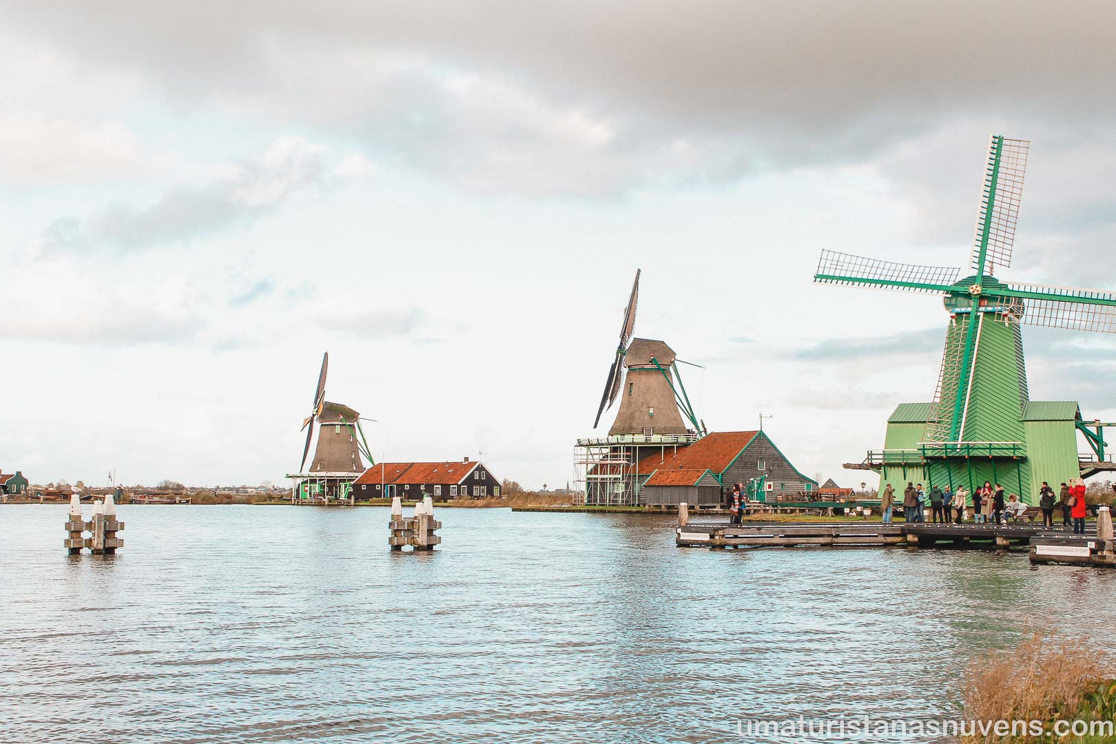 Moinhos de vento em Amsterdam