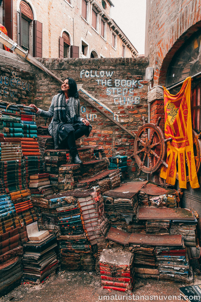 O que fazer em Veneza - Livraria Acqua Alta