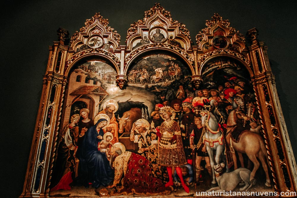Quadro "A Adoração dos Mago" - Galeria Uffizi