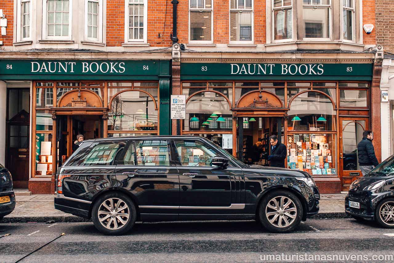 Livraria Daunt Books em Londres